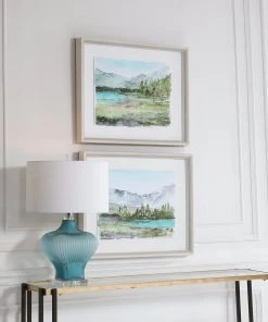 Uttermost Plein Air Reservoir Watercolor Prints, S/2