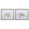 Wall Art Uttermost Sea Turtle Study Watercolor Prints, S/2