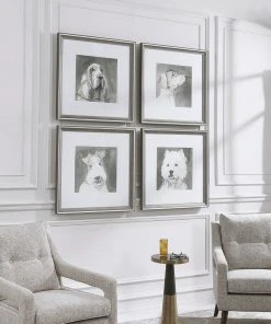 Uttermost Modern Dogs Framed Prints, S/4 11 Uttermost Modern Dogs Framed Prints, S/4