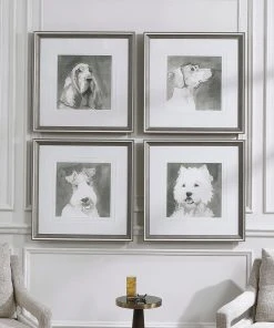 Uttermost Modern Dogs Framed Prints, S/4 10 Uttermost Modern Dogs Framed Prints, S/4