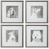 Uttermost Modern Dogs Framed Prints, S/4
