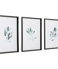 Wall Art Uttermost Simple Sage Watercolor Prints, S/3