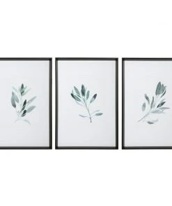 Wall Art Uttermost Simple Sage Watercolor Prints, S/3