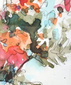 Uttermost Fresh Flowers Watercolor Prints, S/2 Wall Art