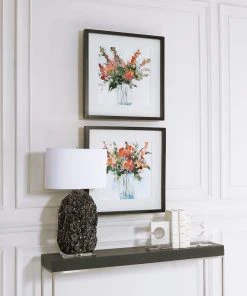 Uttermost Fresh Flowers Watercolor Prints, S/2 Wall Art