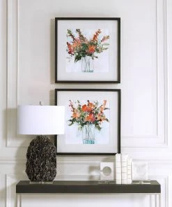 Uttermost Fresh Flowers Watercolor Prints, S/2 Wall Art