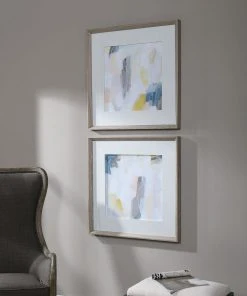 Uttermost Fractal Pastel Abstract Art, S/2 11 Uttermost Fractal Pastel Abstract Art, S/2