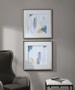 Uttermost Fractal Pastel Abstract Art, S/2 10 Uttermost Fractal Pastel Abstract Art, S/2