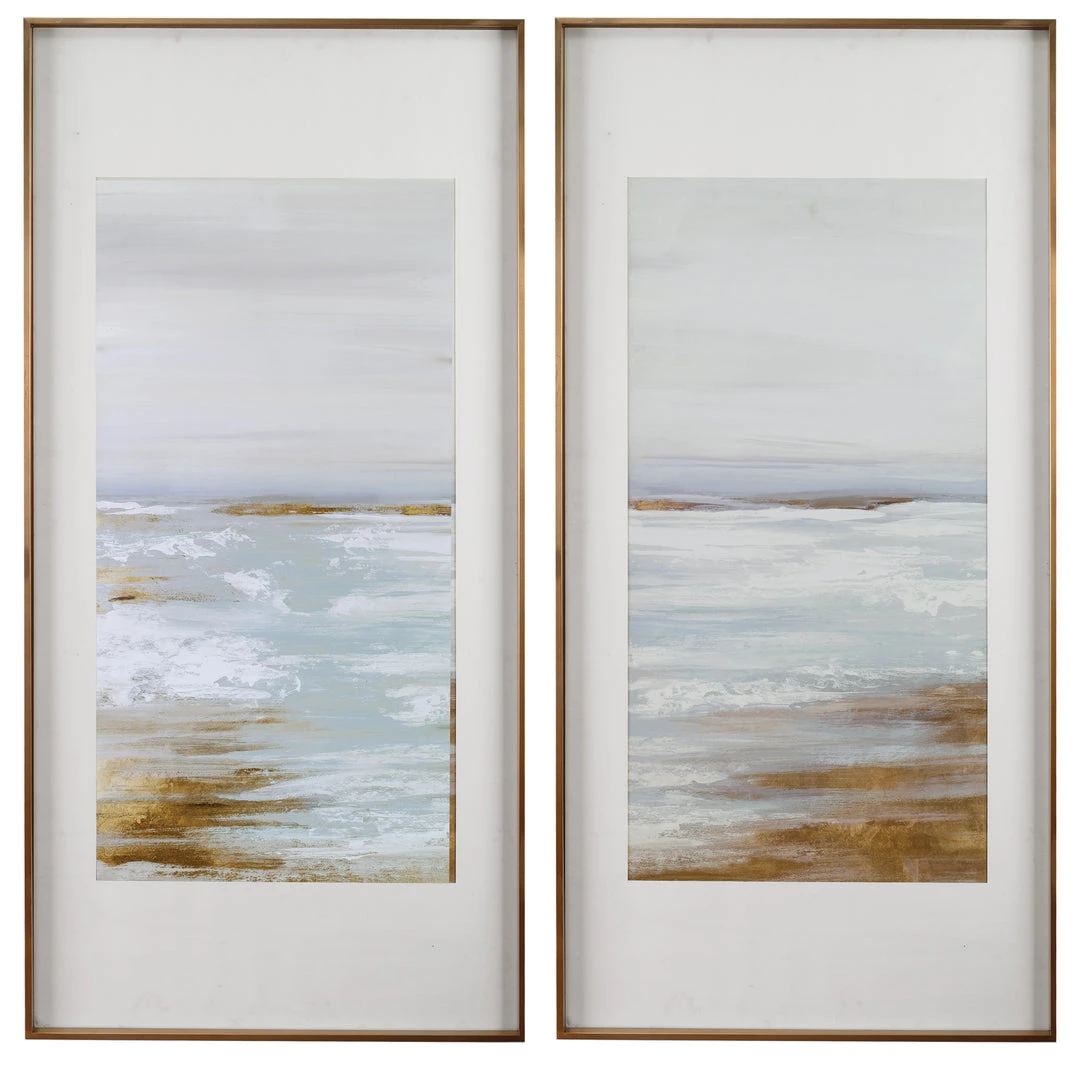 Uttermost Coastline Framed Prints, S/2 Wall Art 3 Uttermost Coastline Framed Prints, S/2 Wall Art