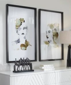 Uttermost Organic Portrait Framed Prints, S/2