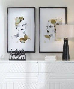 Uttermost Organic Portrait Framed Prints, S/2