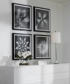 Wall Art Uttermost Contemporary Floret Framed Prints, S/4 8 Wall Art Uttermost Contemporary Floret Framed Prints, S/4
