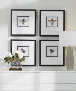 Wall Art Uttermost Anthophila Framed Prints, S/4