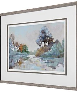 Uttermost Morning Lake Watercolor Framed Print