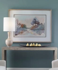 Uttermost Morning Lake Watercolor Framed Print