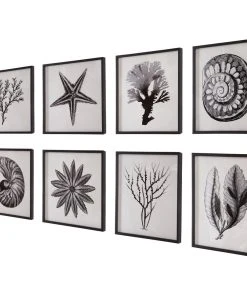 Wall Art Uttermost Sea Living Framed Prints, S/8