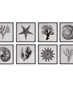 Wall Art Uttermost Sea Living Framed Prints, S/8