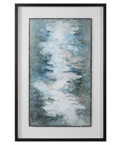 Uttermost Lakeside Grande Framed Abstract Print Wall Art