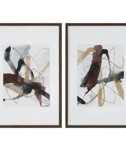 Uttermost Burgundy Interjection Abstract Prints, Set/2 Wall Art 9 Uttermost Burgundy Interjection Abstract Prints, Set/2 Wall Art