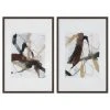 Uttermost Burgundy Interjection Abstract Prints, Set/2 Wall Art