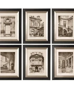 Uttermost Paris Scene Framed Art Set/6 Wall Art