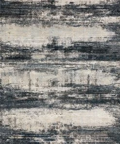 Loloi Augustus Power Loomed Navy / Stone Rug