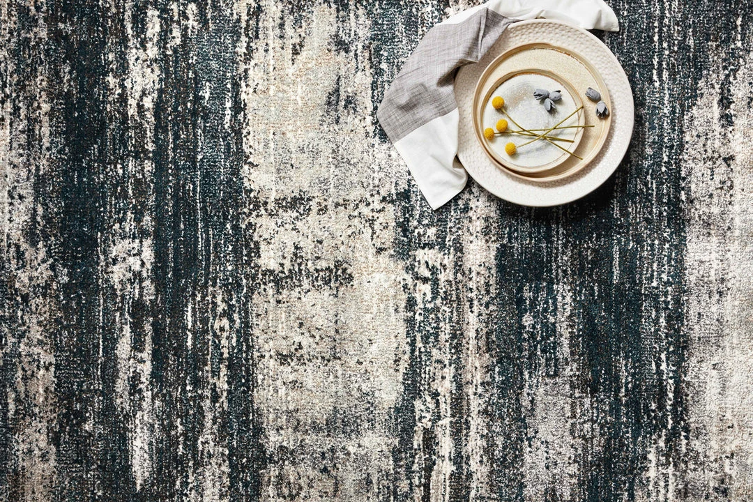 Loloi Augustus Power Loomed Navy / Stone Rug 4 Loloi Augustus Power Loomed Navy / Stone Rug