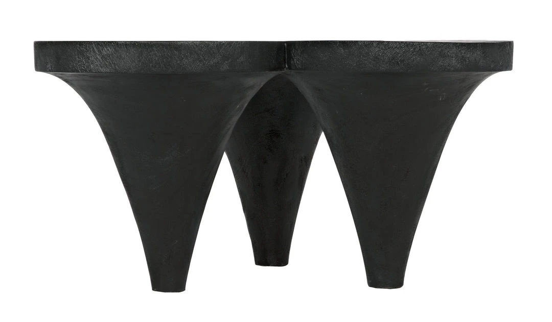 LIVING ROOM Noir Aloha Coffee Table Black Burnt 5 LIVING ROOM Noir Aloha Coffee Table Black Burnt