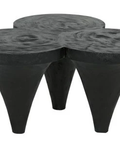 LIVING ROOM Noir Aloha Coffee Table Black Burnt 12 LIVING ROOM Noir Aloha Coffee Table Black Burnt