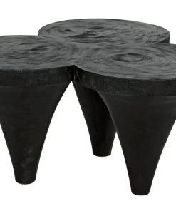 LIVING ROOM Noir Aloha Coffee Table Black Burnt 15 LIVING ROOM Noir Aloha Coffee Table Black Burnt