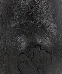 Benches, Ottomans & Poufs Noir Samson Stool/Side Table, Burnt Black