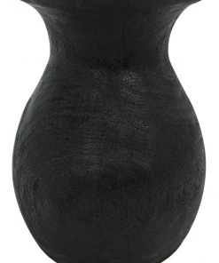 Benches, Ottomans & Poufs Noir Samson Stool/Side Table, Burnt Black