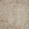 Loloi Axel Power Loomed Silver / Spice Rug RUGS