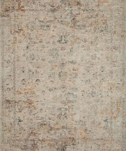 Loloi Axel Power Loomed Silver / Spice Rug RUGS