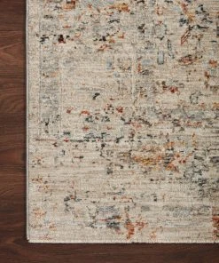 Loloi Axel Power Loomed Silver / Spice Rug RUGS