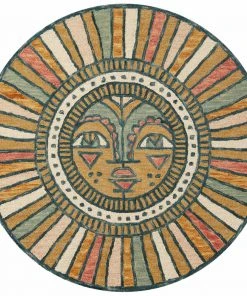 Justina Blakeney X Loloi Ayo Hooked Gold / Multi Rug RUGS