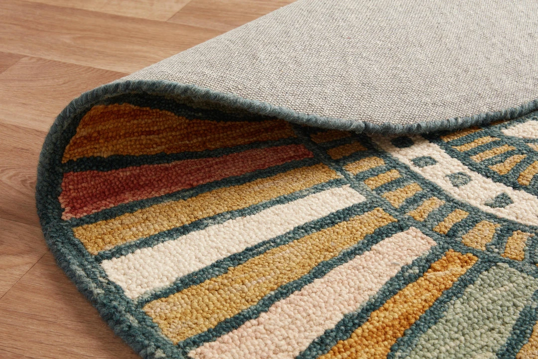 Justina Blakeney X Loloi Ayo Hooked Gold / Multi Rug RUGS 4 Justina Blakeney X Loloi Ayo Hooked Gold / Multi Rug RUGS