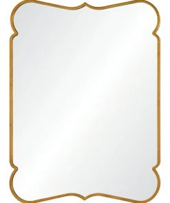 Barclay Butera For Mirror Home Distressed Gold Leaf Iron Mirror DECOR