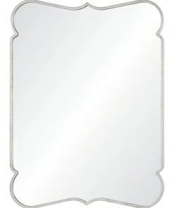 DECOR Barclay Butera For Mirror Home Antiqued Silver Leaf Iron Mirror