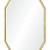 Barclay Butera For Mirror Home Burnished Gold Leaf Mirror DECOR