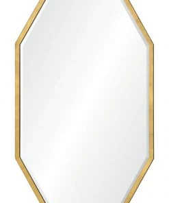 Barclay Butera For Mirror Home Burnished Gold Leaf Mirror DECOR