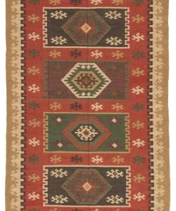 Jaipur Living Amman Handmade Geometric Red/ Gold Area Rug RUGS