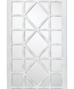 Jamie Young Virginia Mirror In Ivory Painted Wood DECOR