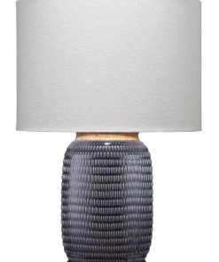 Jamie Young Graham Table Lamp In Dark Navy Ceramic