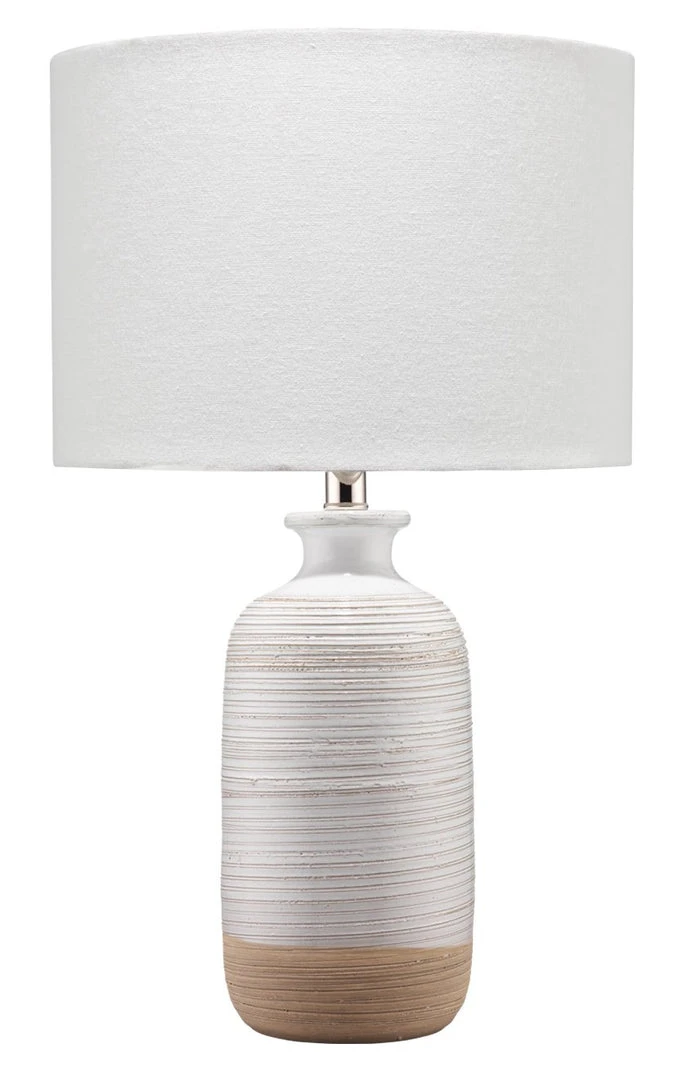 Jamie Young Ashwell Table Lamp In White/Natural Ceramic 3 Jamie Young Ashwell Table Lamp In White/Natural Ceramic