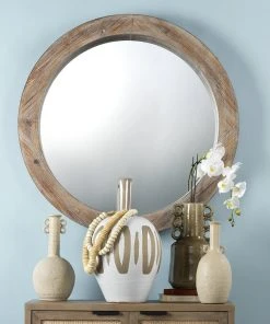 Jamie Young Reclaimed Mirror In Natural Wood