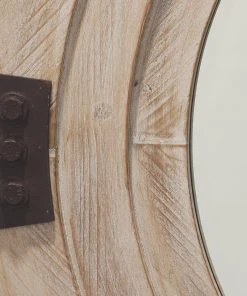 Jamie Young Foreman Mirror In White Washed Wood DECOR