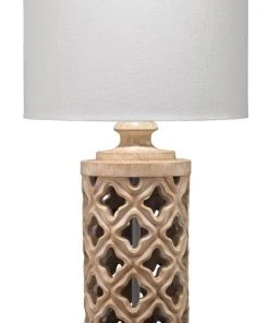 Jamie Young Starlet Table Lamp In White Washed Resin