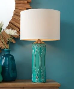 Table Lamps Jamie Young Tabitha Table Lamp In Turquoise Ceramic 7 Table Lamps Jamie Young Tabitha Table Lamp In Turquoise Ceramic
