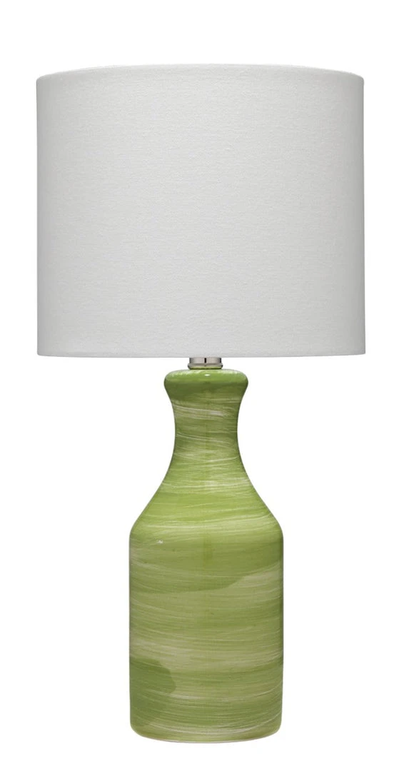 Jamie Young Bungalow Table Lamp With Shade Green & White Swirl 3 Jamie Young Bungalow Table Lamp With Shade Green & White Swirl